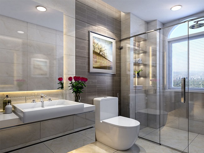 nhà vệ sinh đặt cuối nhà